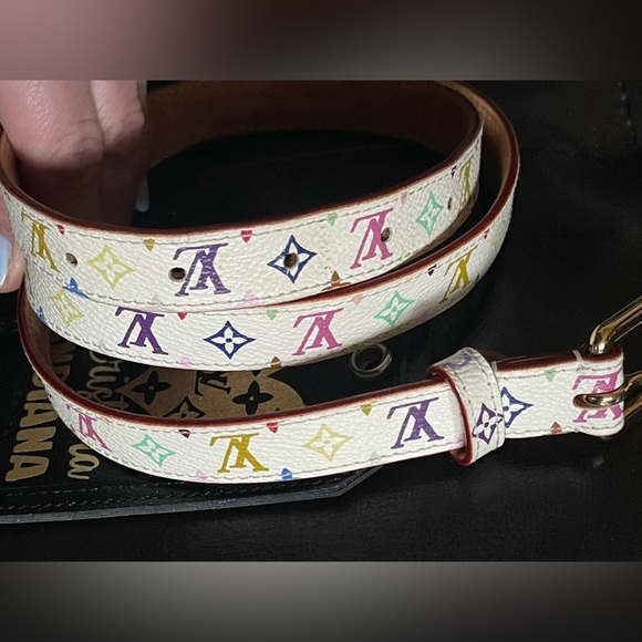 LV white Multicolor Belt - Picture 2 of 16